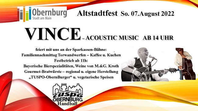 Tuspo-Stand beim Altstadtfest in Obernburg am 06./07.08.2022